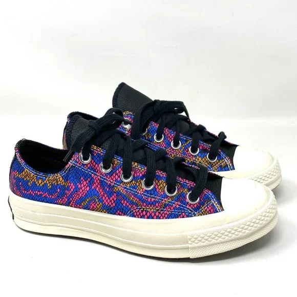 Converse CHUNK 70 OX Blue Pink Egret Canvas Low Top Sneaker Women's Size 570265C - Picture 6 of 11